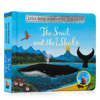 The snail and the whale childrens Enlightenment picture book cardboard book Gollum cow author Julia Donaldson famous family parent-child reading