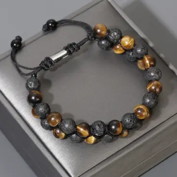 Adjustable lava sale rock bracelet