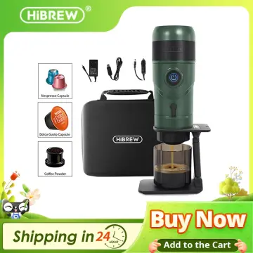 Hibrew Portable Coffee Machine For Car & Home,dc12v Expresso Coffee Maker  Fit Nexpresso Dolce Pod Capsule Coffee Powder H4a - Coffee Makers -  AliExpress