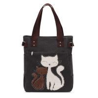 RanHuang  Womens Canvas Handbags Cute Cat Tote Bag Lady Casual Bag Shoulder Bags Women Fashion Handbags bolsas feminina