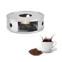 Universal Tea Stove Stainless Steel Tea Warmer Stand Milk Heater Teapot Heating Candle Base for Tea and Coffee Pots Dropship