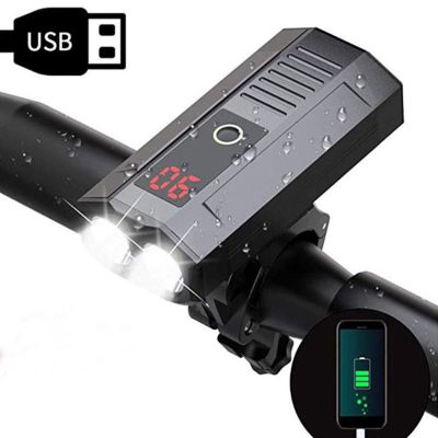 USB Rechargeable Bike Headlight Ultra Bright LED L2 Bike Front Light for Cycling for MTB Road Bike