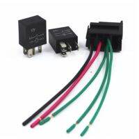 ‘；【= 4PCS Auto Car Truck SPDT Single Pole Double Throw Relay 4 Pin/ 5 Pin 40A DC 12V 24V Or With Socket