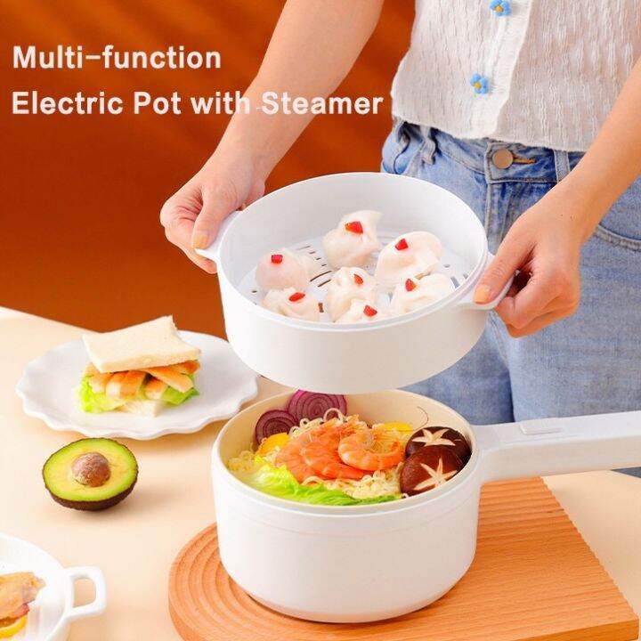 Multifunctional Electric Cooker Electric Pot With Steamer Non-stick Pan ...