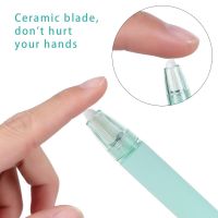 ◇△ Ceramic Paper Cutter Knife Pen Type Hand Account Paper Tape Cutter Knife DIY Ceramic Blade Finger Protection Craft Tools