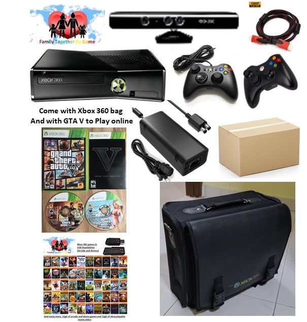 Microsoft Xbox 360 S 250GB Console - New GTAV Game - Refurbished from 2P  Gaming