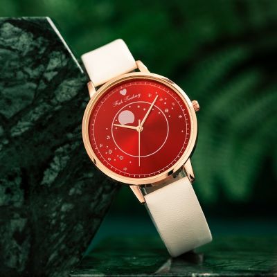 【July】 Foreign trade cross-border hot style fashion love large dial quartz watch casual simple all-match ladies