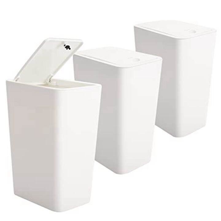 small-trash-can-3-packs-10-l-2-6-gallon-trash-can-white-mini-trash-cans-with-lid-top-press-waste-basket