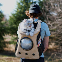 Outdoor Cat Carrier Large Adventure Space Capsule Backpack for Cats Breathable Window Puppy Dog Backpack Portable Travel Bag