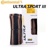 Continental ยางจักรยานเสือหมอบพับได้ PureGrip 3แบบพับได้สีน้ำตาลดำ700X28รุ่น Sport III