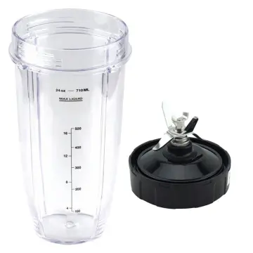 Replacement Blender Cup with Lid,2 Pack 24 Oz Cups For Ninja Auto