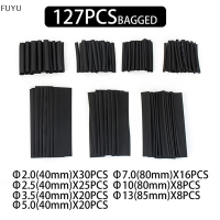 FUYU 127pcs Heat Shrink tubing 2:1 Assortment polyolefin Tube Car CABLE Covered Wrap