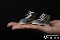 16 Scale ทหารชาย Classic Camouflage High-Top ผ้าใบรองเท้ากีฬา Casual Hollow รองเท้าผ้าใบสำหรับ12 "Action Figure Body Model