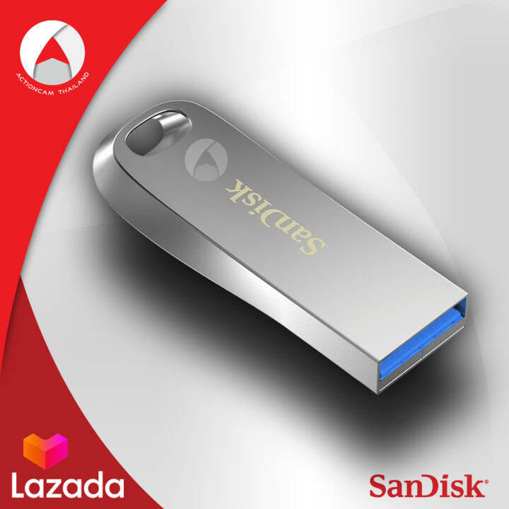 sandisk-flash-drive-ultra-luxe-usb-3-1-128gb-sdcz74-128g-g46-แฟลชไดร์ฟ-เมมโมรี่-การ์ด-แซนดิส-โดย-ซินเน็ค-อุปกรณ์จัดเก็บข้อมูล-คอมพิวเตอร์-โน็ตบุ๊ค-computer-pc-notebook-mac-รับประกัน-synnex-5-ปี