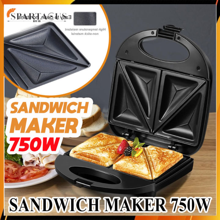  OSTBA Sandwich Maker, Toaster and Electric Panini Press with  Non-stick plates, LED Indicator Lights, Cool Touch Handle, Black: Home &  Kitchen