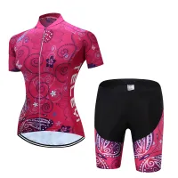 Lady Cycling Jersey short Sleeve set Women Cycling clothing Fashion leisure dress Bike Cycle Shirt Lady Breathable Quick-Dry