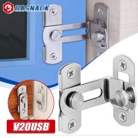 【LZ】❧✼∏  Door Hasp Latch 4 Inch90 Degree Stainless Steel Safety Home Anti Theft Guard Bolts Action Hardware Sliding Lock Right Angle