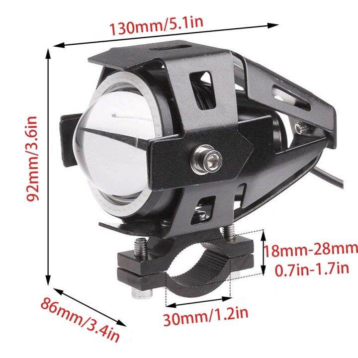 ไฟตัดหมอกจักรยานยนต์เสริมไฟหน้าเลนส์โคมไฟสปอร์ตไลท์สำหรับ-yamaha-fz1-vstar-650-x-max-xjr-1200-xt660-nmax-125-pw-50