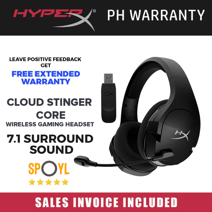  HyperX HHSS1C-KB-WT/G Cloud Stinger Core – Wireless