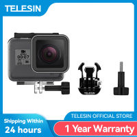 ESIN 40เมตรใต้น้ำที่อยู่อาศัยกรณีฝาครอบกันน้ำสำหรับ Gopro ฮีโร่8กระจกเลนส์ปกใสอุปกรณ์เสริมสำหรับกล้อง