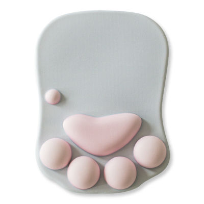 Cute Cat Paw Mouse Pad Kawaii Gaming Desk Pad Nonslip Silicone Mice Mat Table Mat Laptop Game Computer Keyboard Desk Set