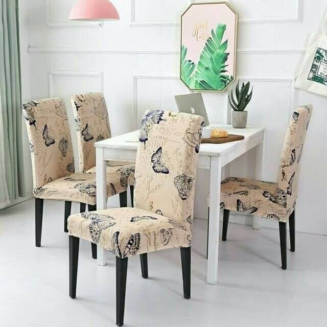 6pcs/set Spandex Stretch Chair Cover Banquet Party Decor Dining Room Seat Covers 