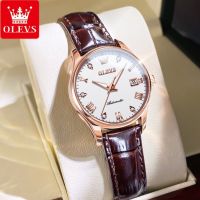 OLEVS Jam Tangan Perempuan Small Dial Waterproof Original Authentic Leather Watch Women Fashion Casual Automatic Machine Luminous Ladies Wrist Watches 【BYUE】