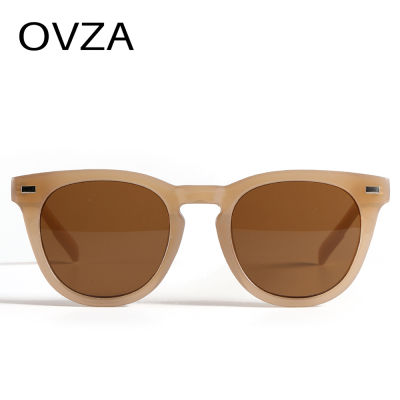 OVZA Retro Vintage Mensแว่นตากันแดดยี่ห้อDesigner UV400 Shadesสำหรับแว่นกันแดดสตรีรอบS1006