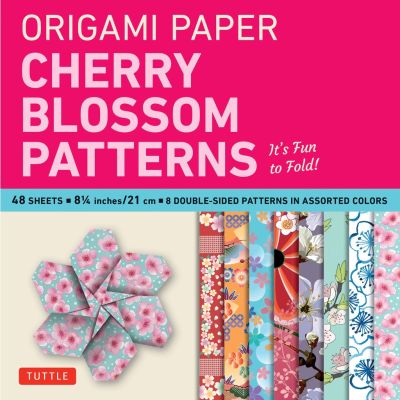 New Releases ! Origami Paper- Cherry Blossom Patterns Large 8 1/4" 48 sh : Tuttle Origami Paper: Double-Sided Origami Sheets