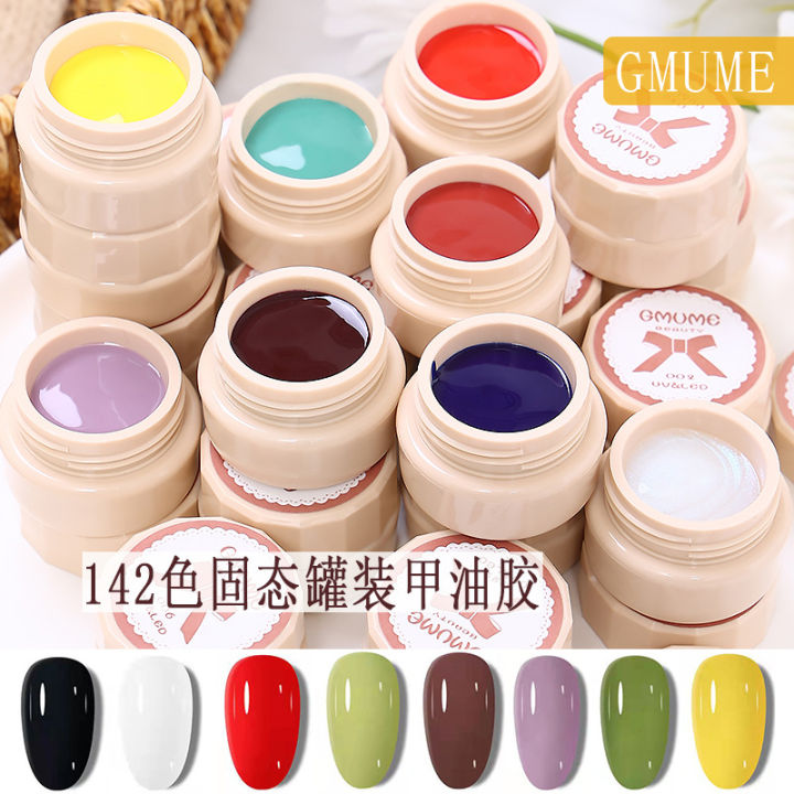Solid nail polish gel Uv Polish 40-Colors Option Solid Cream Nail Gel ...