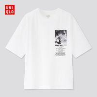 Uniqlo เสื้อยืดลำลองพิมพ์ลายสัตว์ป่าแขนสั้นสำหรับผู้ชายและผู้หญิง