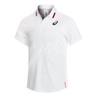 Asics เสื้อเทนนิสผู้ชาย Mens Match Polo Shirt | Brilliant White ( 2041A246-100 )