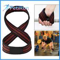 PETIRUN ไนลอน Deadlift สายช่วยกันลื่นสายรัดข้อมืออุปกรณ์ป้องกันยกน้ำหนักกีฬาสายดึงอย่างหนัก