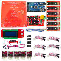 RAMPS 1.4 Kit Mega 2560 R3 MK2B RAMPS 1.4 Controller 2004 LCD Controller 6x Optik Switch Endstop 5x DRV8825สำหรับ Arduino