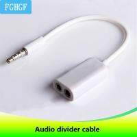 One Input Audio Turns Two Audio Output Cable Pair Headphone Computer Cable Divider 3.5mm Two In One Audio Adapter Cable