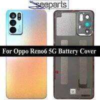 【☸2023 New☸】 jiejiu65879742 6.43Quot; เคสสำหรับ Oppo ใหม่ Reno6ชิ้นส่วนที่เปลี่ยนฝาครอบ5G Reno 6 5G ฝาปิดช่องตัวเรือนฝาครอบด้านหลัง