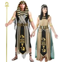 2023 Halloween Ancient Egypt Egyptian Pharaoh Costume for Men King Cleopatra Queen Cosplay Carnival Party Medieval Couple Party Dress
