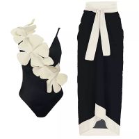 卐♦♦ 2023 New Retro One Piece Swimsuit Skirt Shoulder Strappy Swimsuit Print Floral Swimwear Women Slimming Bathing Suit Beach Wear