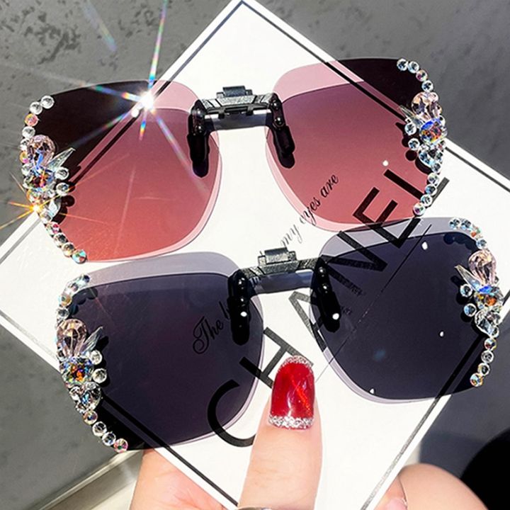 2022-new-polarized-sunglasses-men-women-rhinestone-myopia-clip-on-glasses-tr90-optical-prescription-eyeglass-frames-magnet-clips