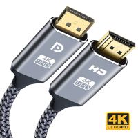 DP ke kabel HDMI 4K 30Hz kabel adaptor port ke HD kabel jantan ke jantan kompatibel dengan proyektor TV Monitor komputer