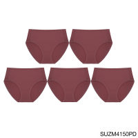 [ แพ็ค 5 ชิ้น ] Sabina กางเกงชั้นใน เบสิค ทรงครึ่งตัว รุ่น SUZM4150 สีชมพูเข้ม