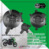 รถจักรยานยนต์ฝาครอบเครื่องยนต์ป้องกันกรณี GB Racing ER6N ER6F 2006-2016 VERSYS 2006-2021เครื่องยนต์ครอบคลุม