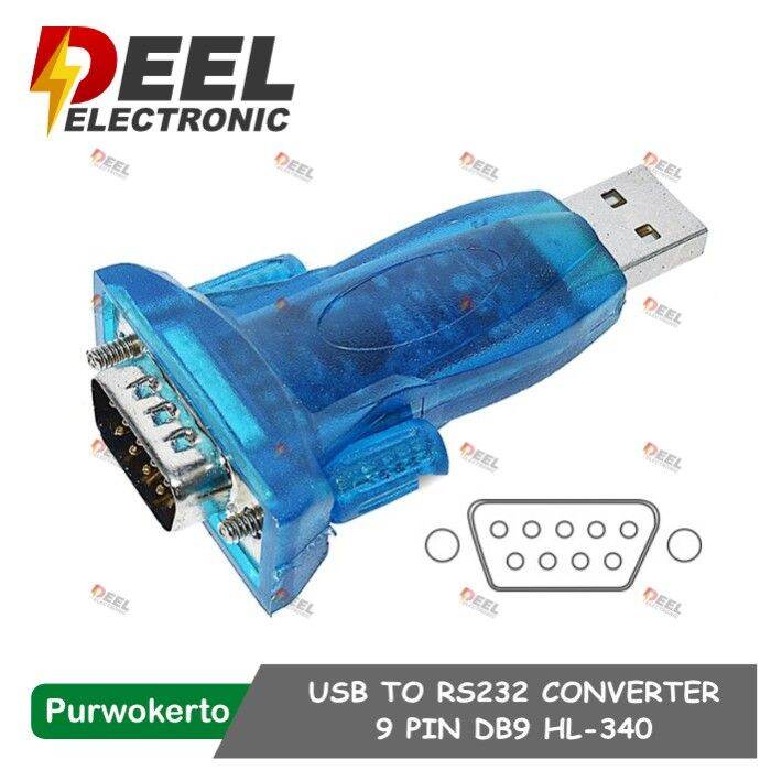 CONVERTER HL340 USB TO RS232 COM PORT SERIAL 9 PIN DB9 HIGH SPEED