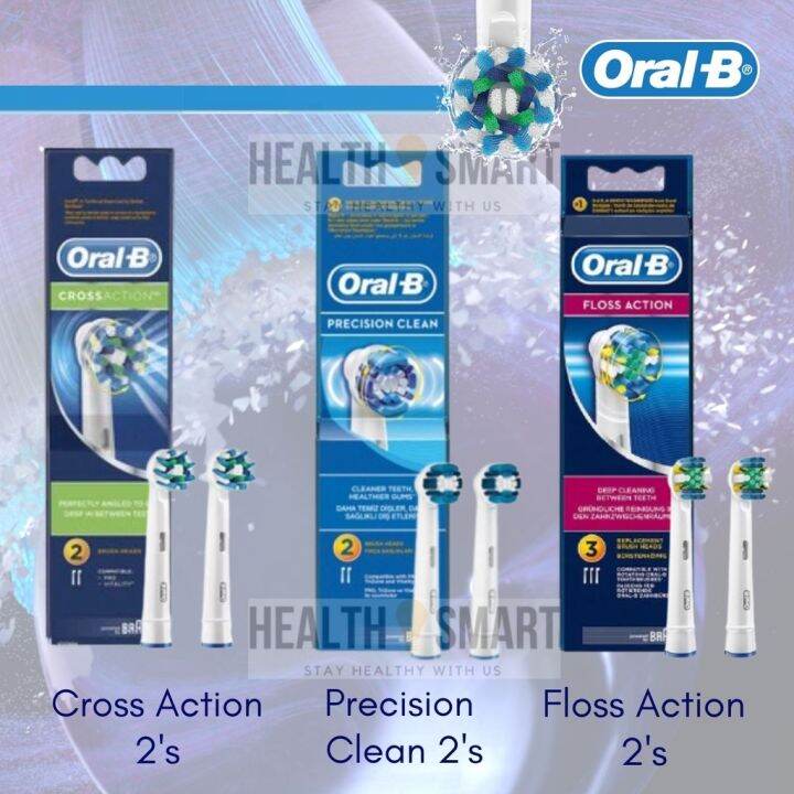 ♕Oral-B Cross Action Precision Clean Floss Action Replacement Brush ...