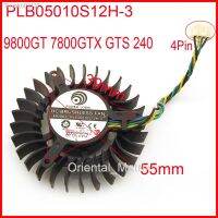 ✥✌❄ Free Shipping PLB05010S12H-3 12V 0.27A 55mm For XFX 9800GT 7800GTX GTS 240 Graphics Card Cooling Fan 4Wire 4Pin