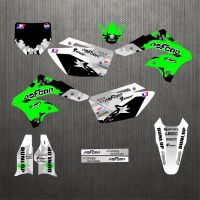 For Kawasaki 250 KXF 2008-2006 Motocross Team Background Stickers Graphics Decals kits For Kawasaki KX250F KXF250 2006 2007 2008