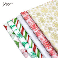 10Pcsbag Snowflake Print Wrapping Tissue Paper 50*66 Cm Christmas New Year Xmas Party Wedding Flowers Packaging Supplies