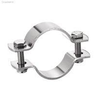 ☁♟☸ 2.8mm Thickness Pipe Clamp Clip Wall Mount Ceiling Mount Pipe Support 304 Stainless Steel Pipe Bracket Clamp for 27-119mm Pipe