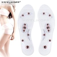 Magnetic Therapy Silicone Insoles Transparent Weight Loss Slimming Insole Massage Foot Care Shoe Pad Wholesale Dropshipping Sole