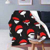 Lambang Uchiha Japanese Manga Ninja Blankets Fleece Summer Akatsuki Logo Breathable Ultra-Soft Throw Blankets for Home Couch